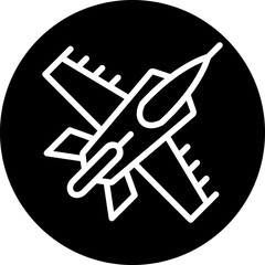Vector Design Army Jet Icon Style