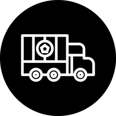 Vector Design Military Truck Icon Style