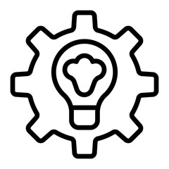Innovation Vector Line Icon Design