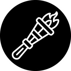 Vector Design Pirate Torch Icon Style