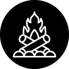 Vector Design Bonfire Icon Style