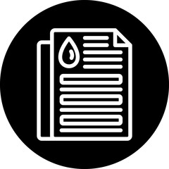 Vector Design Oil Document Icon Style