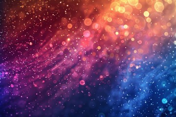 Obraz premium Glittering lights and festive colors for the background.