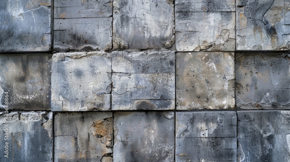 Poster Smooth and attractive surface of concrete block presented against a background
