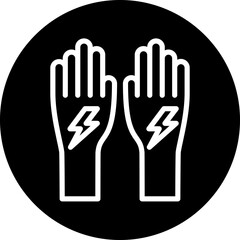 Vector Design Electrician Gloves Icon Style