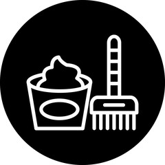 Vector Design Hair Color Icon Style