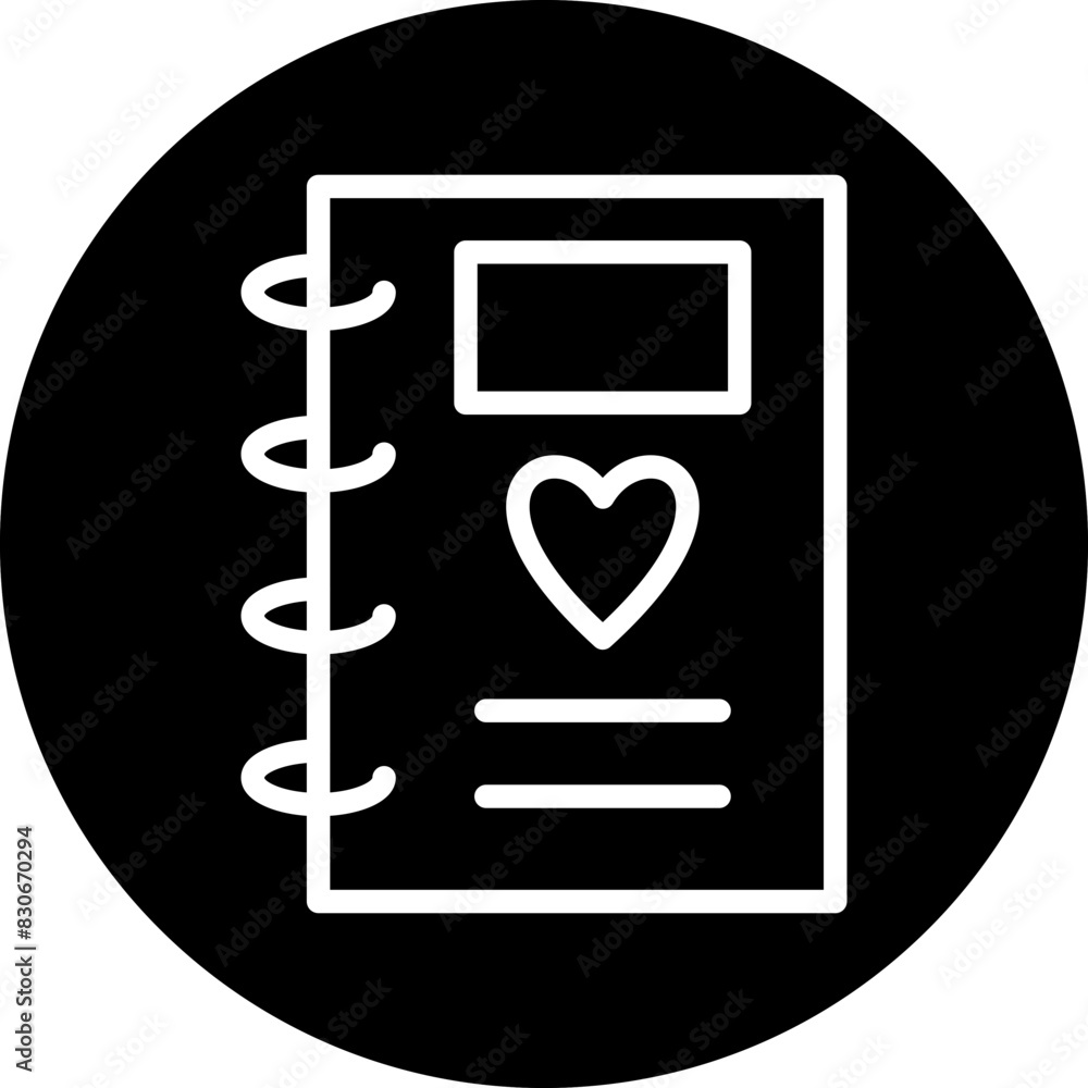 Poster Vector Design Notebook Icon Style