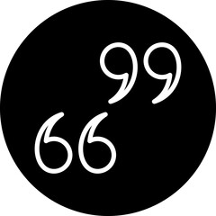 Vector Design Quotes Icon Style