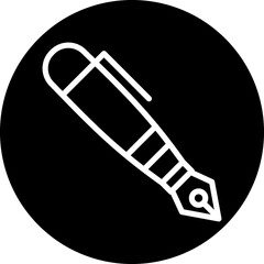 Vector Design Fountain Pen Icon Style