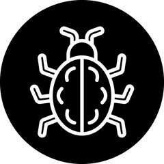 Vector Design Bug Icon Style