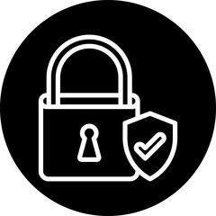 Vector Design Padlock Icon Style