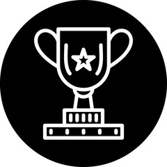 Vector Design Trophy Icon Style