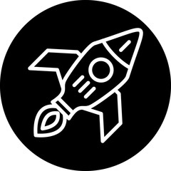 Vector Design Rocket Icon Style