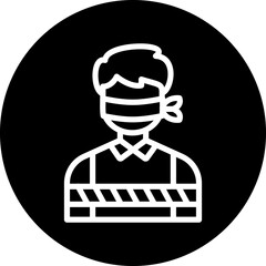 Vector Design Hostage Icon Style