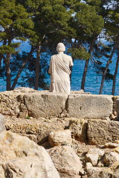 Empuries greek and roman ruins in Costa Brava; Girona. Spain