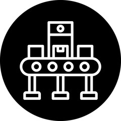 Vector Design Automatic Conveyor Icon Style