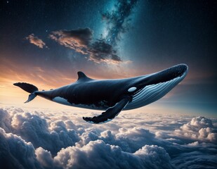 floating whale