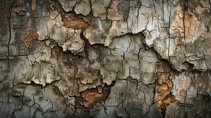 Surface of severely deteriorated wood