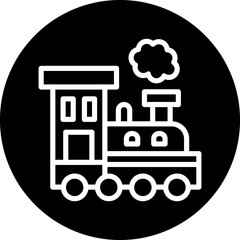 Vector Design Steam Train Icon Style