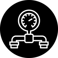 Vector Design Pressure Gauge Icon Style