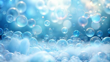 Bubble Bath Blur: A soft, white and blue blurred background that mimics the look of bubbles in a bath, ideal for spa and relaxation themes.
