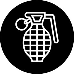 Vector Design Grenade Icon Style