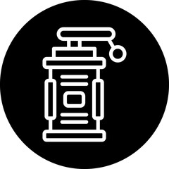 Vector Design Smoke Grenade Icon Style