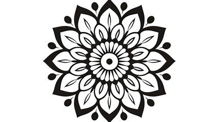 Fototapeta premium flower for coloring page illustration