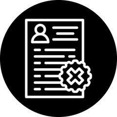 Vector Design Bad Resume CV Icon Style