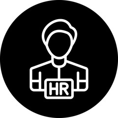 Vector Design Hiring Manager Male Icon Style