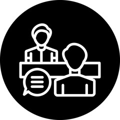 Vector Design Interview Icon Style