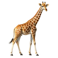 Fototapeta premium giraffe on transparent background