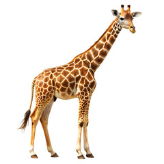 Naklejka premium giraffe on transparent background