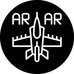 Vector Design Ar Flight Training Icon Style