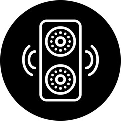 Vector Design Audio System Icon Style