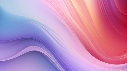 Naklejka premium Digital colorful soft curves abstract poster web background