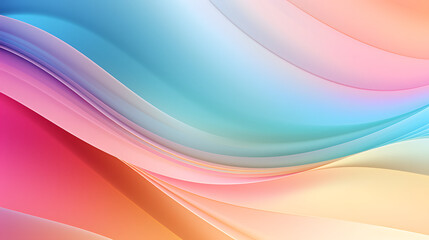 Obraz premium Digital colorful soft curves abstract poster web background