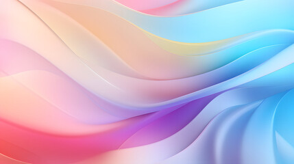 Fototapeta premium Digital colorful soft curves abstract poster web background