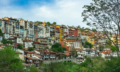 Veliko Tarnovo is the ancient capital of Bulgaria, located on the rocky slopes of the river