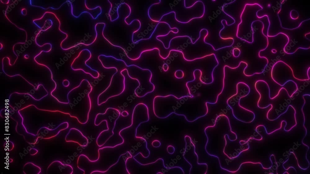 Poster futuristic fluid waves: glowing twisted patterns for modern design