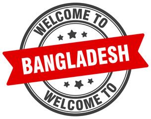 Welcome to Bangladesh stamp. Bangladesh round sign