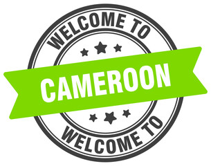 Welcome to Cameroon stamp. Cameroon round sign