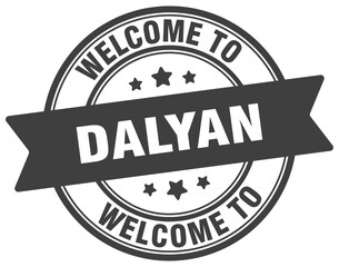 Obraz premium Welcome to Dalyan stamp. Dalyan round sign