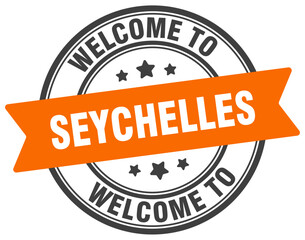 Welcome to Seychelles stamp. Seychelles round sign