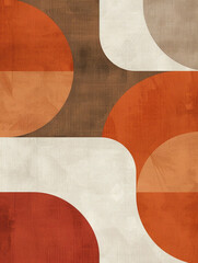 Mid Century Modern Geometric Abstract Wall Art