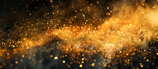 gold dust texture banner background