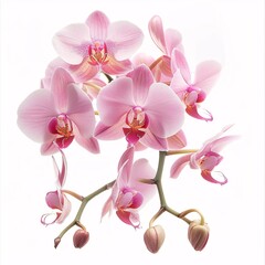Vivid Pink Phalaenopsis Orchids in Full Bloom