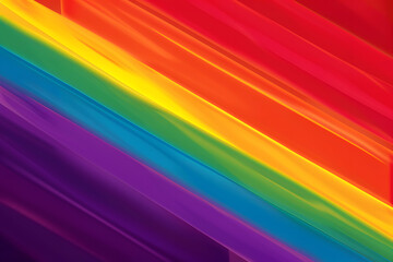 Obraz premium Gay pride movement rainbow banner flag flat vector illustration for apps and websites