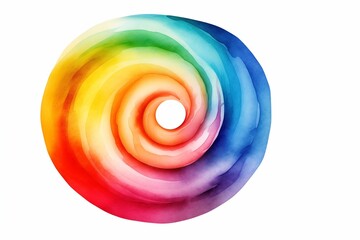Watercolor circle colorful background