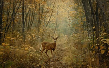 A Glimpse into the Forest: Following White-Tailed Deers